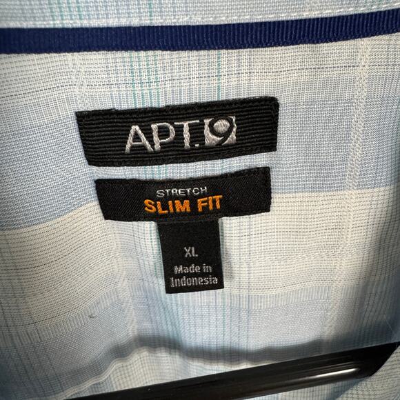 Apt 9 Stretch Slim Fit Button UP Shirt US Men's XL - Picture 5 of 8